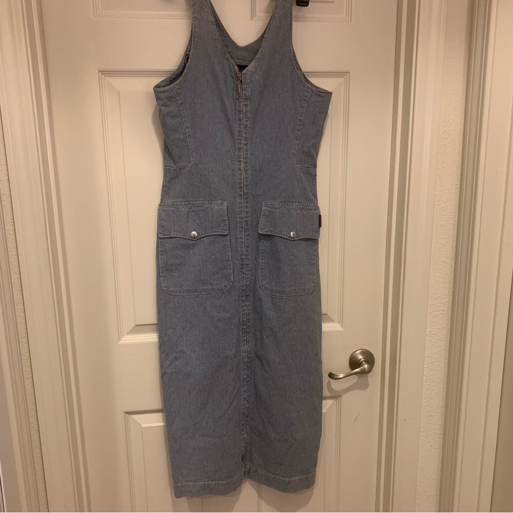 Guess Light Blue Denim Midi Dress